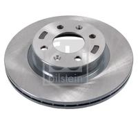 2x Brake disc Front Axle internally vented 108426 FEBI BILSTEIN for HYUNDAI
