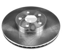 2x Brake disc Front Axle internally vented 108446 FEBI BILSTEIN for TOYOTA