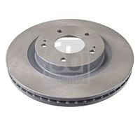 2x Brake disc Front Axle internally vented 108463 FEBI BILSTEIN for MITSUBISHI