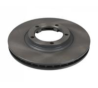 2x Brake disc Front Axle internally vented 108502 FEBI BILSTEIN for MITSUBISHI
