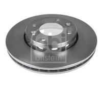 2x Brake disc Front Axle internally vented 108588 FEBI BILSTEIN for KIA