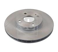 2x Brake disc Front Axle internally vented 108607 FEBI BILSTEIN for MAZDA MX-5