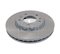 2x Brake disc Front Axle internally vented 108608 FEBI BILSTEIN for KIA SEDONA I