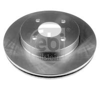 2x Brake disc Front Axle internally vented 108648 FEBI BILSTEIN for NISSAN