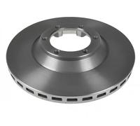 2x Brake disc Front Axle internally vented 108655 FEBI BILSTEIN for HYUNDAI