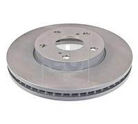 2x Brake disc Front Axle internally vented 108672 FEBI BILSTEIN for TOYOTA