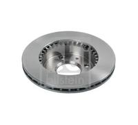 2x Brake disc Front Axle internally vented 12137 FEBI BILSTEIN for NISSAN