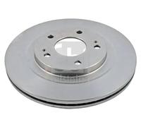 2x Brake disc Front Axle internally vented 170601 FEBI BILSTEIN for MITSUBISHI
