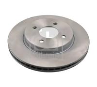 2x Brake disc Front Axle internally vented 170745 FEBI BILSTEIN for NISSAN NOTE