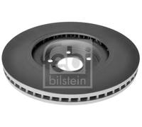 2x Brake disc Front Axle internally vented 170751 FEBI BILSTEIN for NISSAN