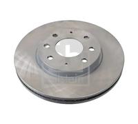 2x Brake disc Front Axle internally vented 170790 FEBI BILSTEIN for MITSUBISHI