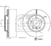 FEBI BILSTEIN 176803 Brake disc