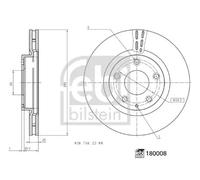 FEBI BILSTEIN 180008 Brake disc