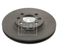 2x Brake disc Front Axle internally vented 19925 FEBI BILSTEIN for RENAULT