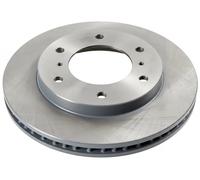 2x Brake disc Front Axle internally vented 26048 FEBI BILSTEIN for MITSUBISHI