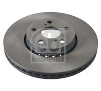 2x Brake disc Front Axle internally vented 26065 FEBI BILSTEIN for TOYOTA