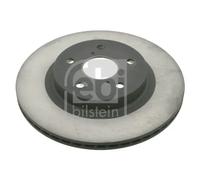 2x Brake disc Front Axle internally vented 26110 FEBI BILSTEIN for TOYOTA