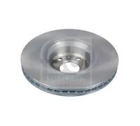 2x Brake disc Front Axle internally vented 26647 FEBI BILSTEIN for AUDI A6 C6