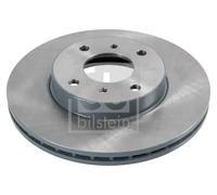 2x Brake disc Front Axle internally vented 27108 FEBI BILSTEIN for NISSAN 200SX