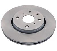 2x Brake disc Front Axle internally vented 30636 FEBI BILSTEIN for CITROËN