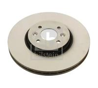 2x Brake disc Front Axle internally vented 30697 FEBI BILSTEIN for RENAULT