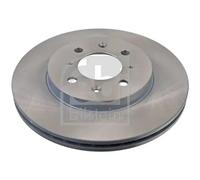 2x Brake disc Front Axle internally vented 31302 FEBI BILSTEIN for HONDA JAZZ II