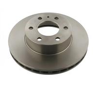 2x Brake disc Front Axle internally vented 35337 FEBI BILSTEIN for IVECO
