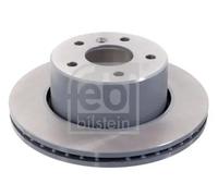 2x Brake disc Front Axle internally vented 43881 FEBI BILSTEIN for LAND ROVER