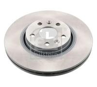 2x Brake disc Front Axle internally vented 43939 FEBI BILSTEIN for RENAULT