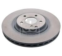 2x Brake disc Front Axle internally vented 43951 FEBI BILSTEIN for MERCEDES-BENZ