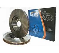 2x Brake disc Front Axle internally vented 6041214 KRAFT AUTOMOTIVE