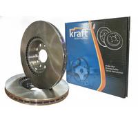 2x Brake disc Front Axle internally vented 6041725 KRAFT AUTOMOTIVE for OPEL