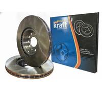 2x Brake disc Front Axle internally vented 6041756 KRAFT AUTOMOTIVE for OPEL