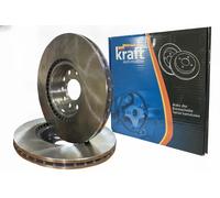2x Brake disc Front Axle internally vented 6042780 KRAFT AUTOMOTIVE for BMW 1