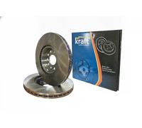 2x Brake disc Front Axle internally vented 6046865 KRAFT AUTOMOTIVE for JEEP