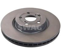2x Brake disc Front Axle internally vented 81 92 7237 SWAG for TOYOTA AVENSIS