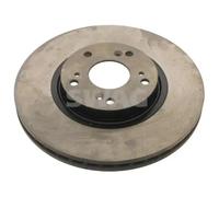 2x Brake disc Front Axle internally vented 85 93 1305 SWAG for HONDA ACCORD VII