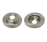 2x Brake disc Front Axle internally vented J3300529 NIPPARTS for HYUNDAI