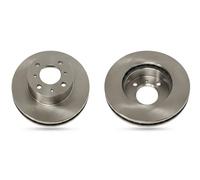 2x Brake disc Front Axle internally vented J3305032 NIPPARTS for MITSUBISHI