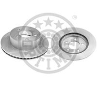 2x Brake disc Front Axle internally vented with teardrop-shaped vents BS-8454C