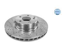2x Brake disc Front Axle Perforated 015 521 2045 MEYLE for MERCEDES-BENZ S-CLASS