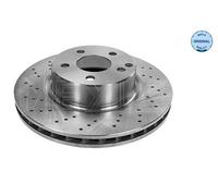2x Brake disc Front Axle Perforated 015 521 2048 MEYLE for MERCEDES-BENZ S-CLASS