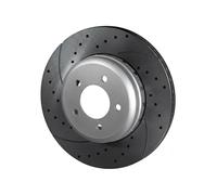 2x Brake disc Front Axle Perforated RT 71012HP-GL T5 ROTINGER for BMW 5 6