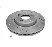 2x Brake disc Front Axle perforated/vented 083 521 0022/PD MEYLE