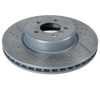2x Brake disc Front Axle perforated/vented 105720 FEBI BILSTEIN for BMW 3
