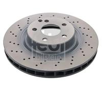 Febi Bilstein Brake Discs 37725 - Vented Front Pair for Mercedes SL500 R230 01-12