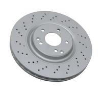 2x Brake disc Front Axle perforated/vented 60-00-0526C ASHIKA for MERCEDES-BENZ
