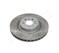 2x Brake disc Front Axle perforated/vented 60-00-0550C ASHIKA for MERCEDES-BENZ