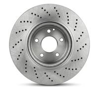 2x Brake disc Front Axle perforated/vented 600520C JAPKO for MERCEDES-BENZ