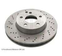 2x Brake disc Front Axle perforated/vented ADU174312 BLUE PRINT